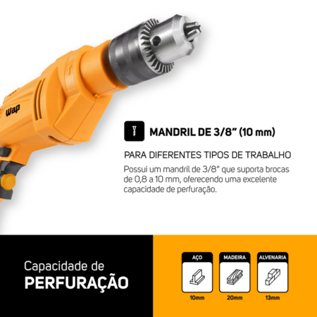 7899831338061 - 7899831338078 - WAP PARAF E FURAD DE IMPACTO WF 700K10 W2 - 12